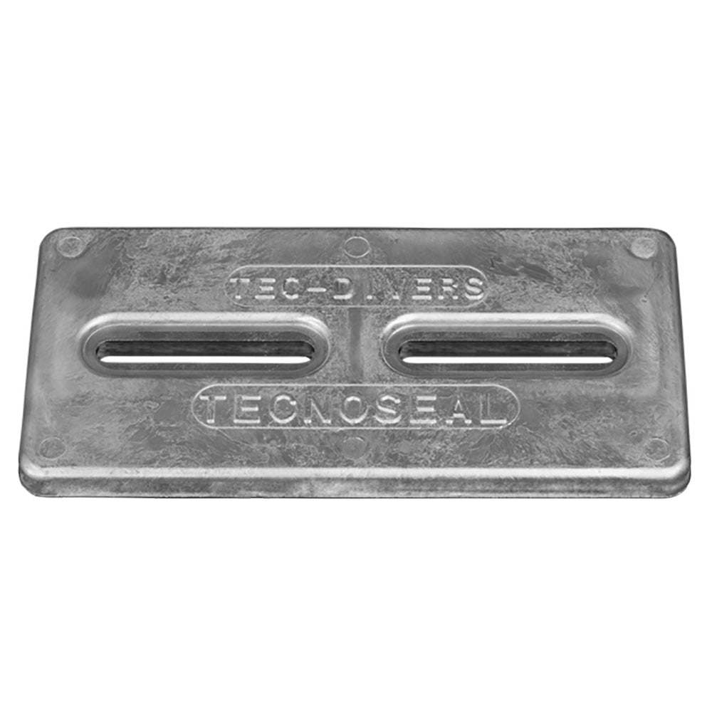 Tecnoseal Rectangular Zinc Plate Anode wInserts 12 x 6 x 1 TECDIVERSD