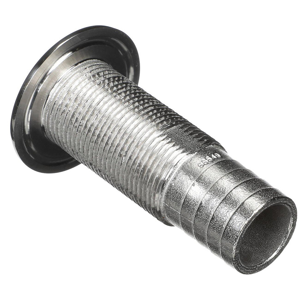 Attwood Stainless Steel ThruHull Standard Straight Barbed 118 Inner Diameter 665493