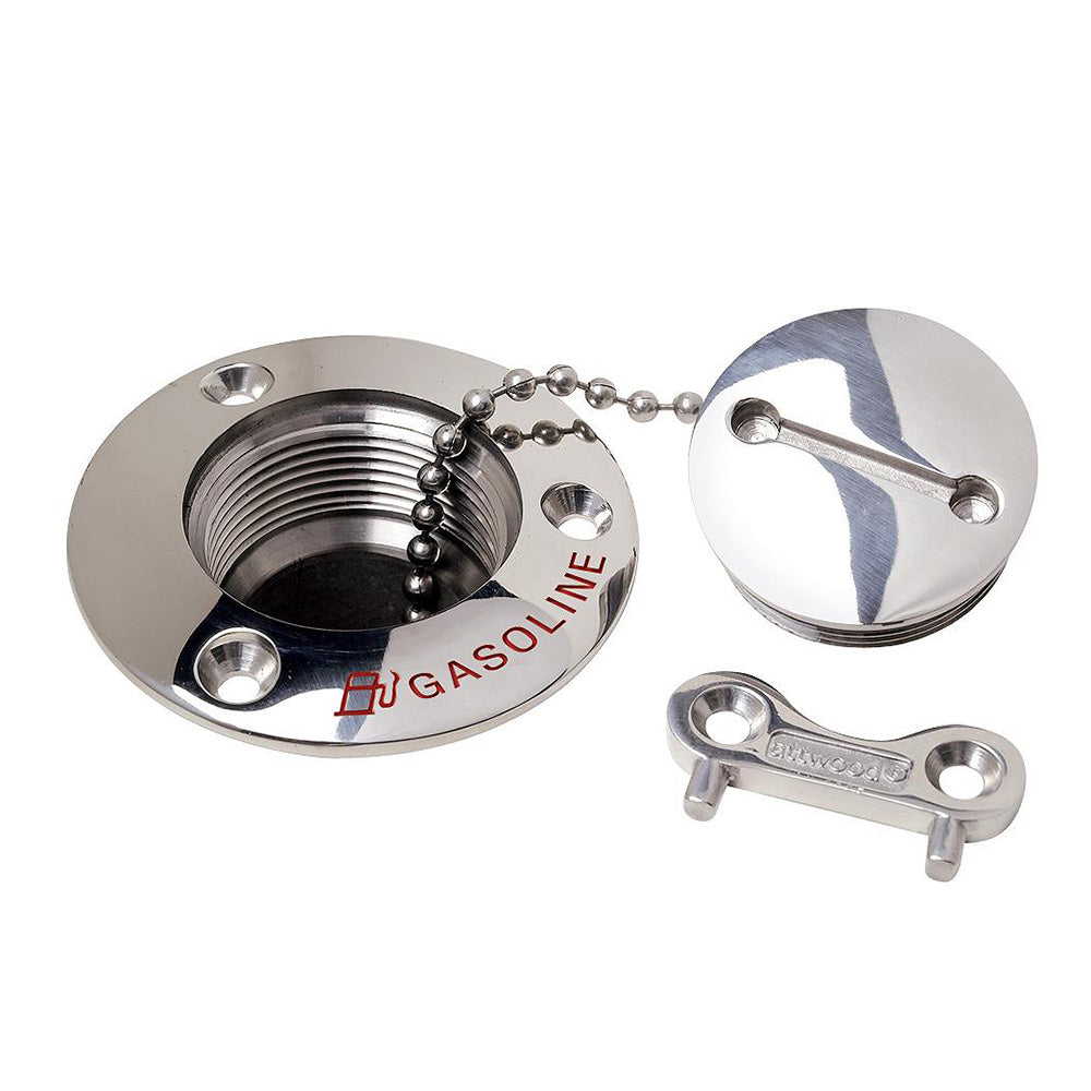 Attwood Gasoline Deck Fill 112 Stainless Steel Alloy 664065