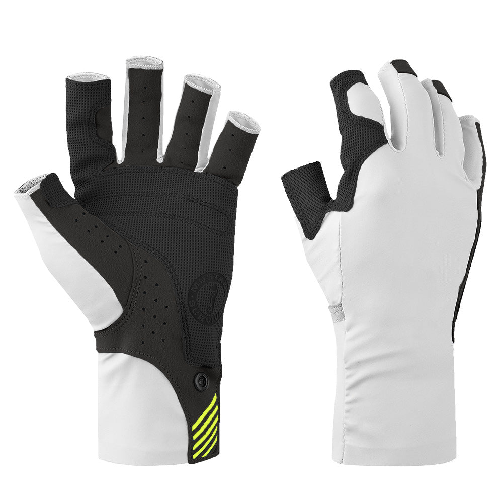 Mustang Traction UV Open Finger Gloves White Black XL MA6007267XL267