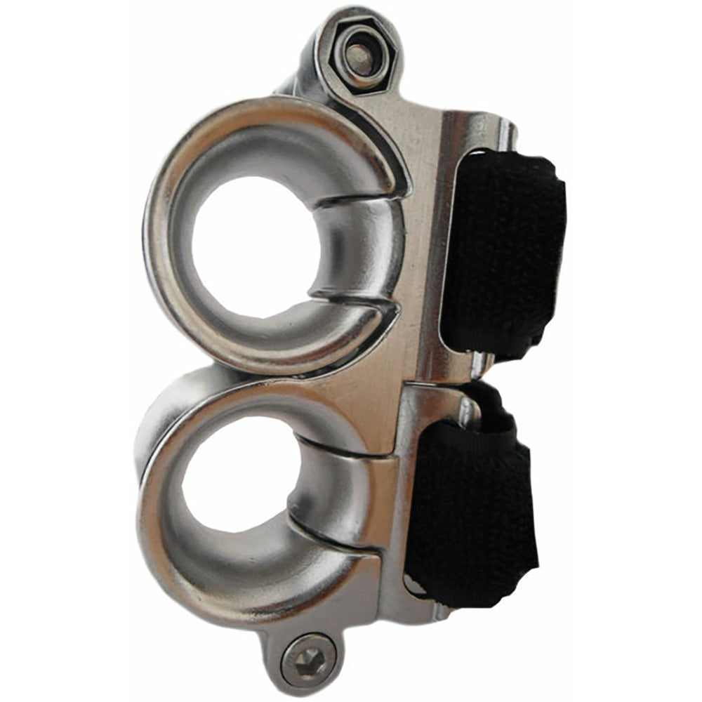 Wichard Double Fairlead 25mm Diameter Stanchion wWebbing Velcro Stipe 20220W