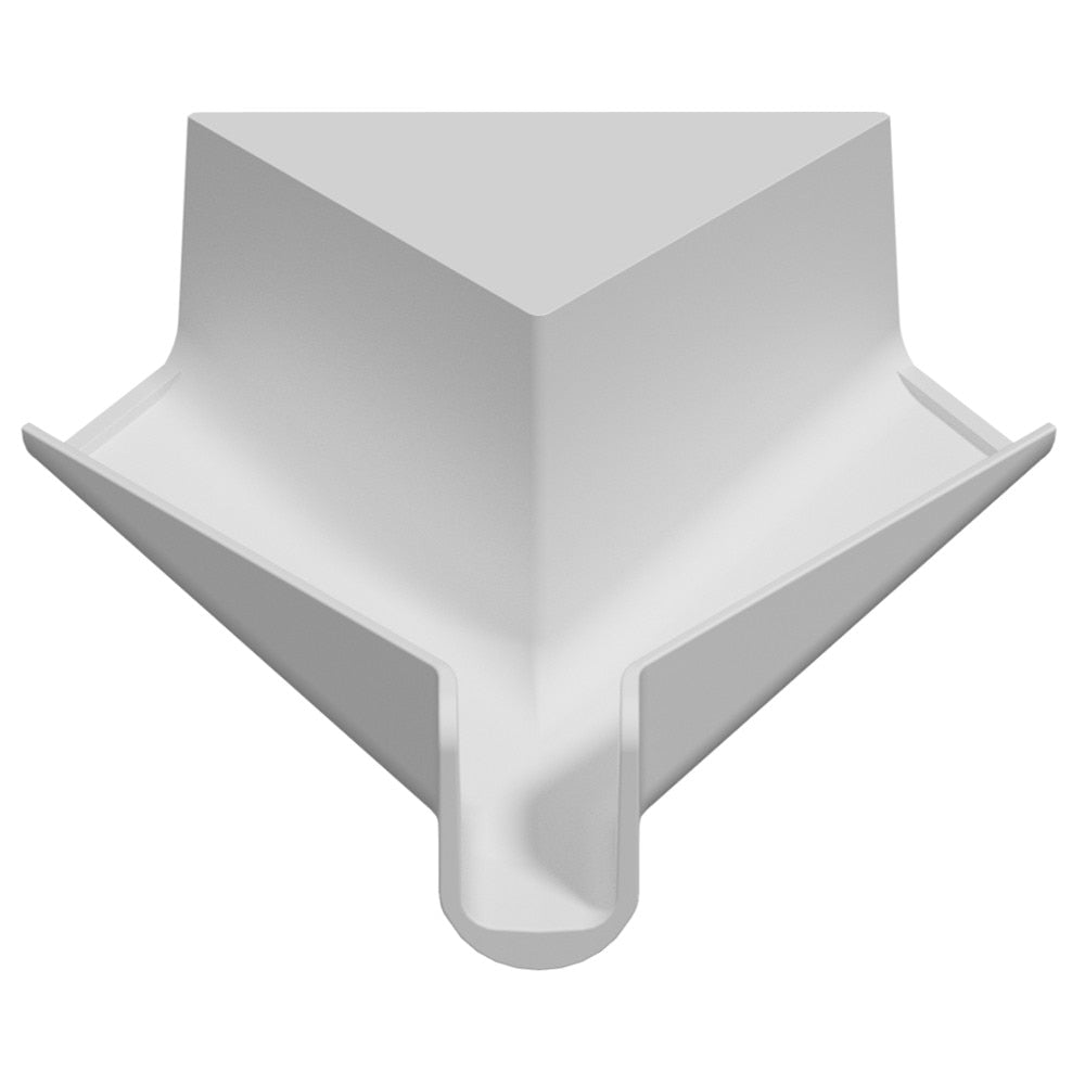 B&B Molder Short Corner Rain Gutter Spout, Polar White : BBT-201-024-00025