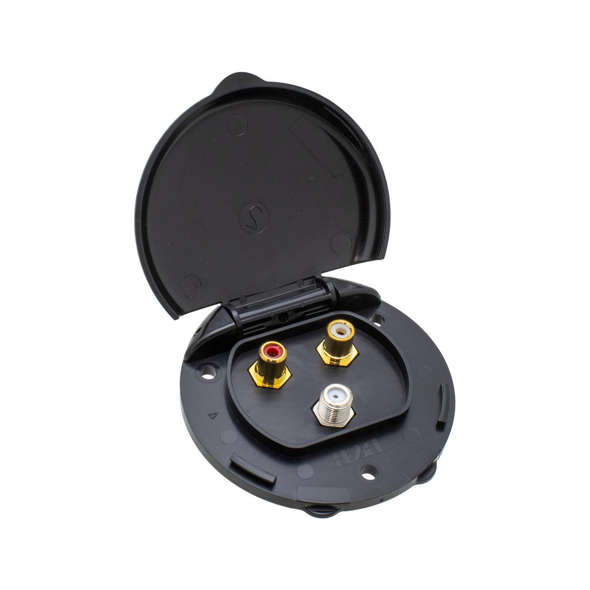 B&B Molders Compact Enclosure, Conceal COAX & RCA Audio Jacks, Black : BBT-301-035-00011