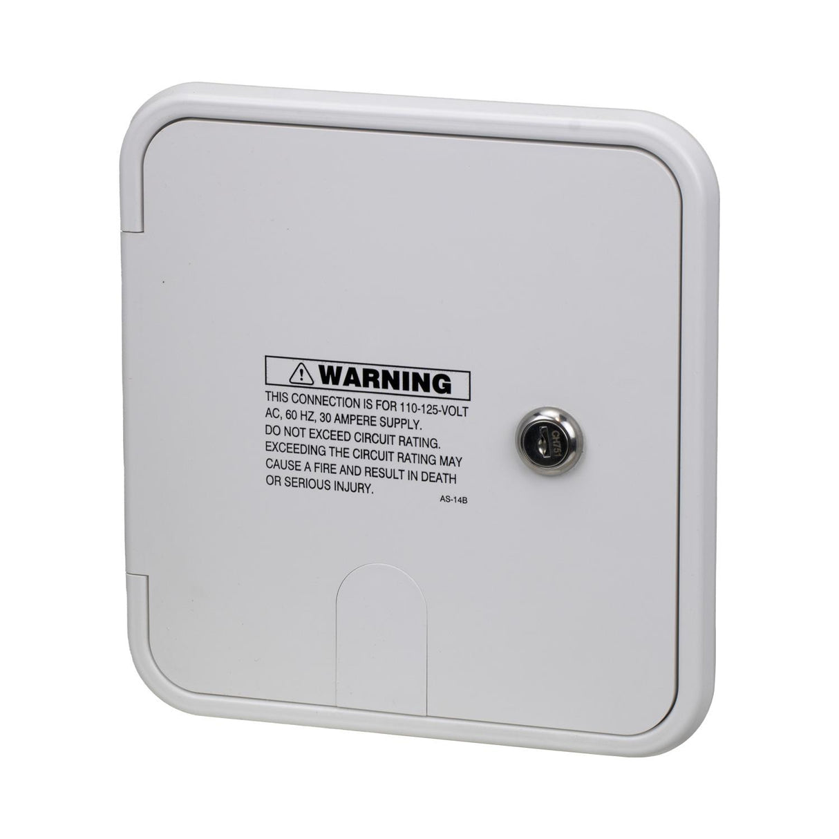 B&B Molders Locking Electric Hatch, White : BBT-301-038-00004