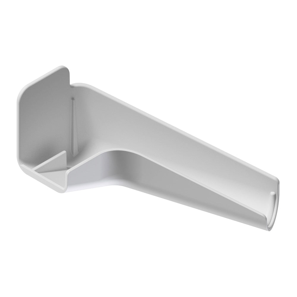 B&B Molders Long Right Flexible Rain Gutter Spout, Polar White : BBT-712-024-00019