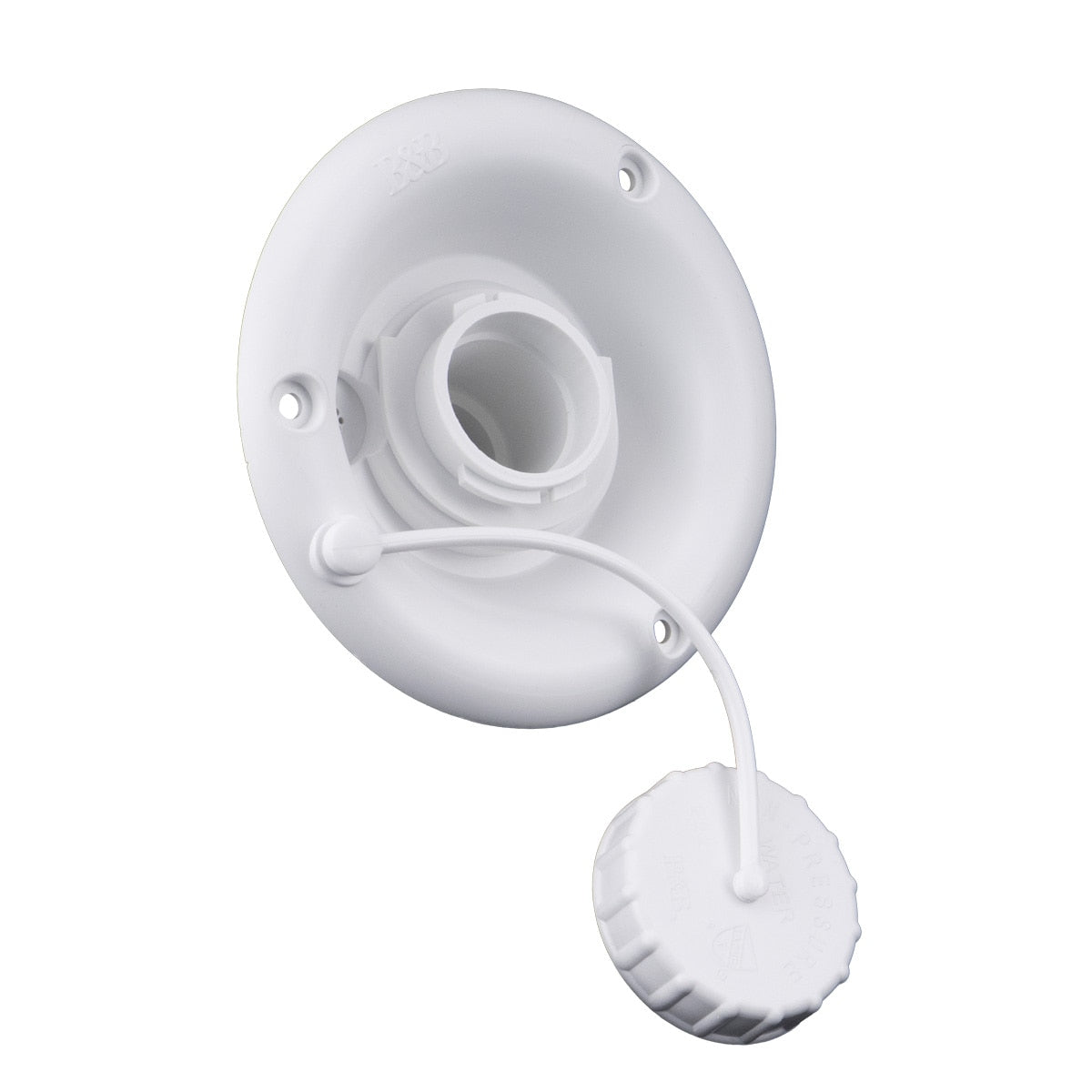 B&B Molders Gravity Water Dish with Vent, White : BBT-713-005-00024