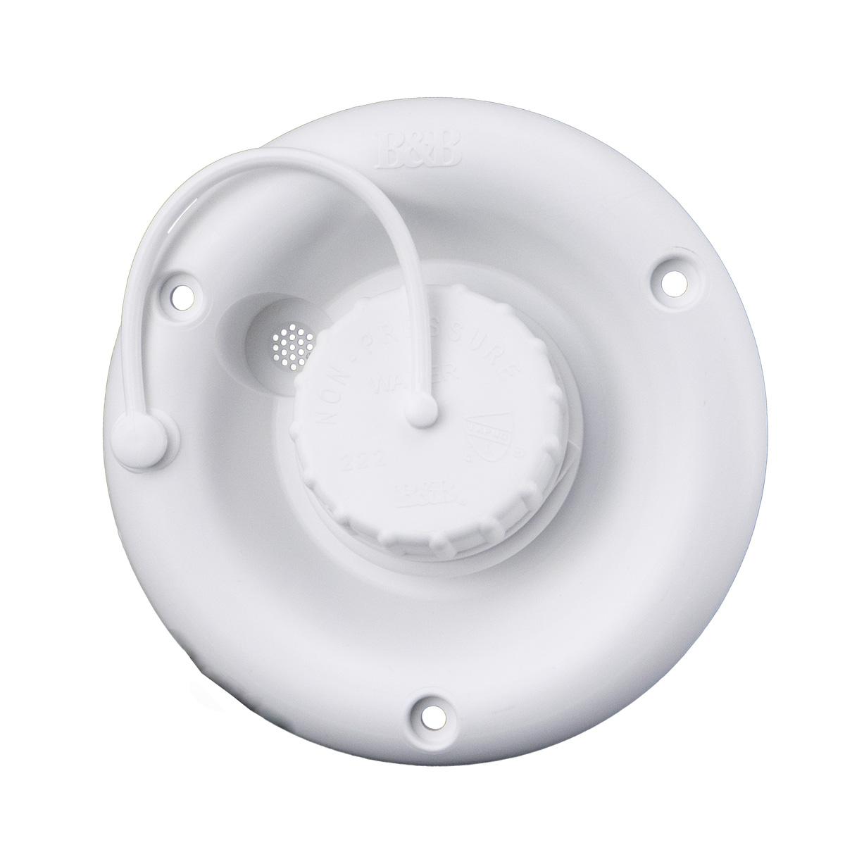 B&B Molders Gravity Water Dish with Vent, White : BBT-713-005-00024