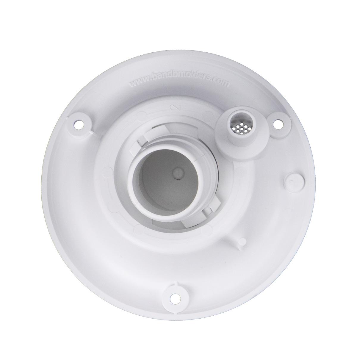 B&B Molders Gravity Water Dish with Vent, White : BBT-713-005-00024
