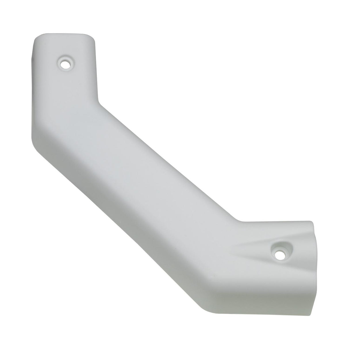 B&B Molders Bottom Left Corner Angled Extrusion Cover, White : BBT-722-023-00074