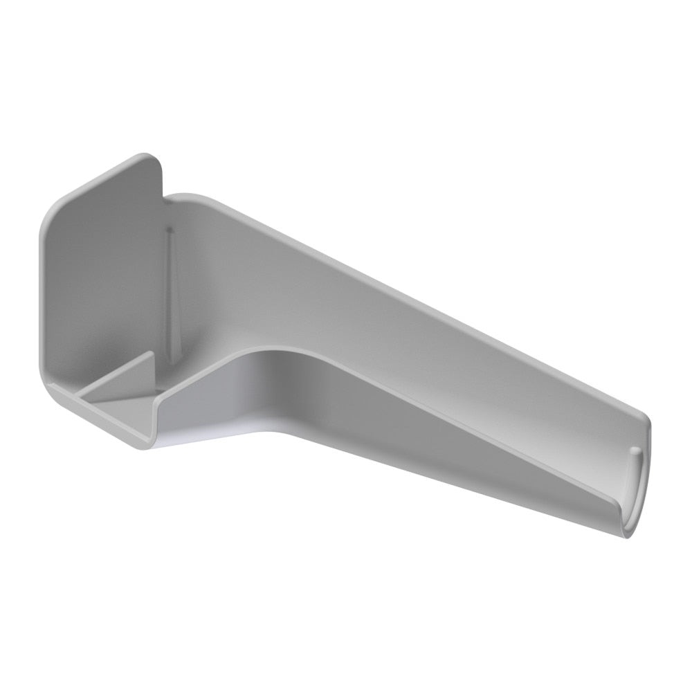 B&B Molders Extended Right Rain Gutter Spout, Gray : BBT-722-024-00020