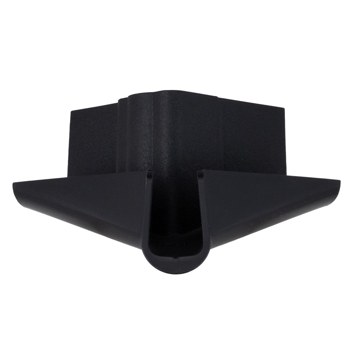 B&B Molders Right Corner Gutter Spout for RVs and Travel Trailers, Black : BBT-722-024-00051