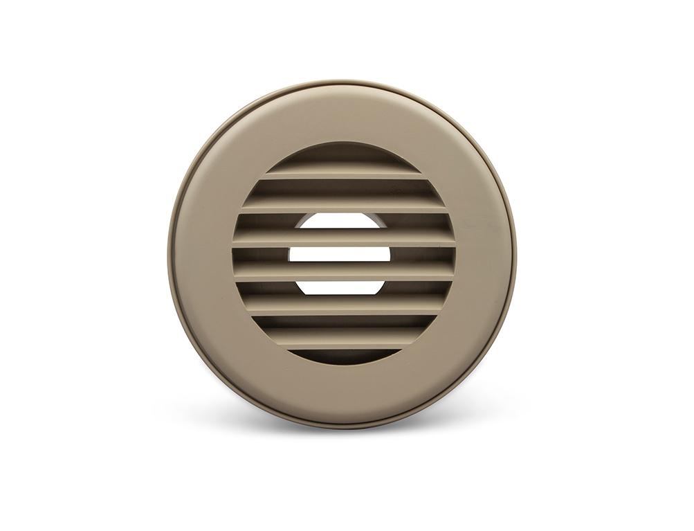 B&B Molders Heat Vent with 2" Connection, No Damper, Tan : BBT-723-015-00005