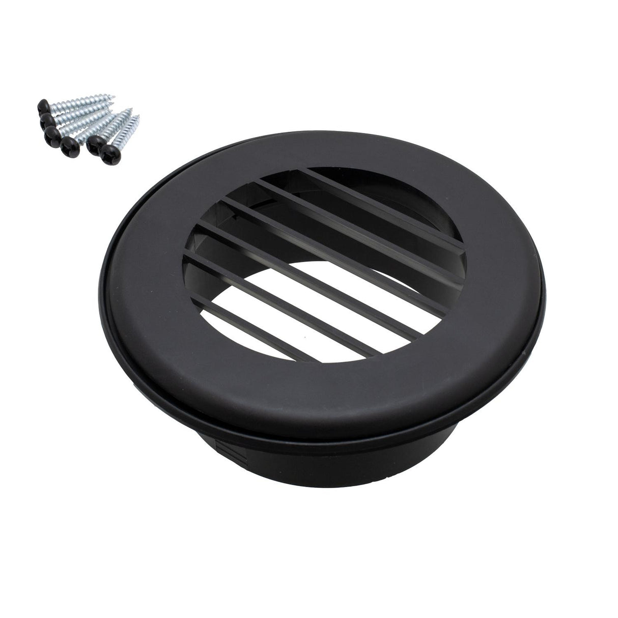 B&B Molders ThermoVent with 4" Connection, Black : BBT-723-015-00006