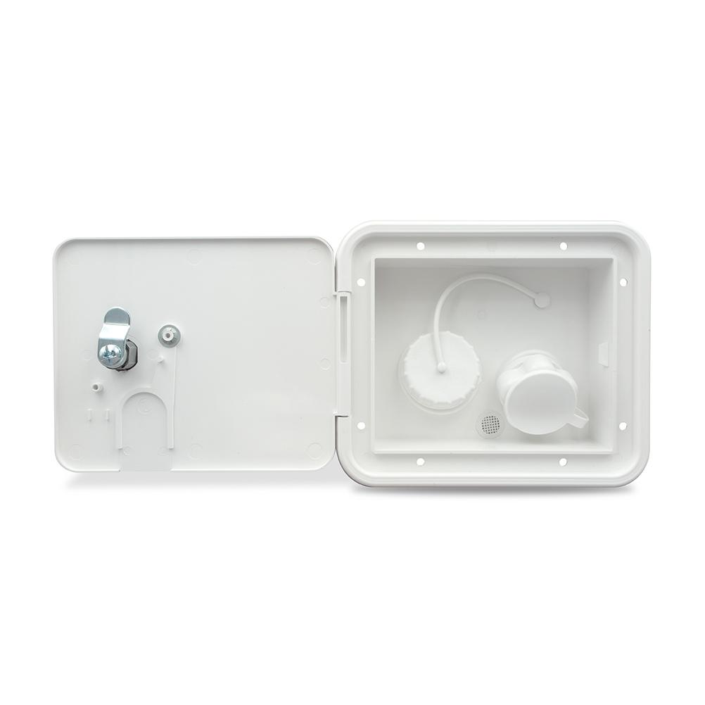 B&B Molders City/Gravity Water Center, Plastic Check Valve, Key Lock, Polar White : BBT-723-037-00062