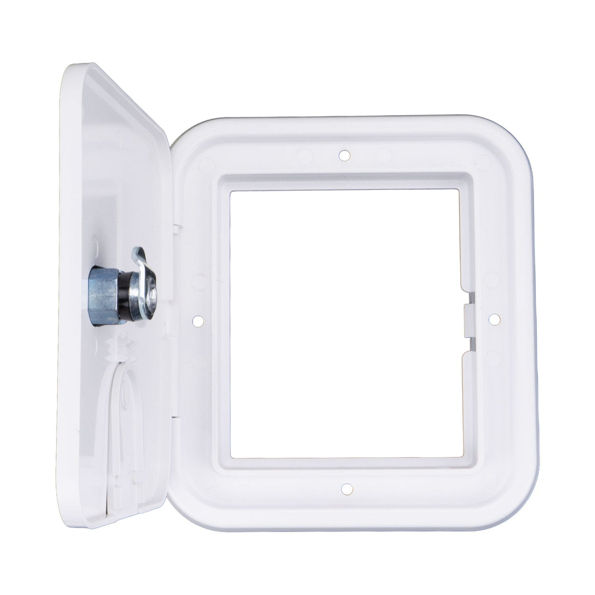 B&B Molders Locking Electric Cable Hatch, Polar White : BBT-723-038-00065