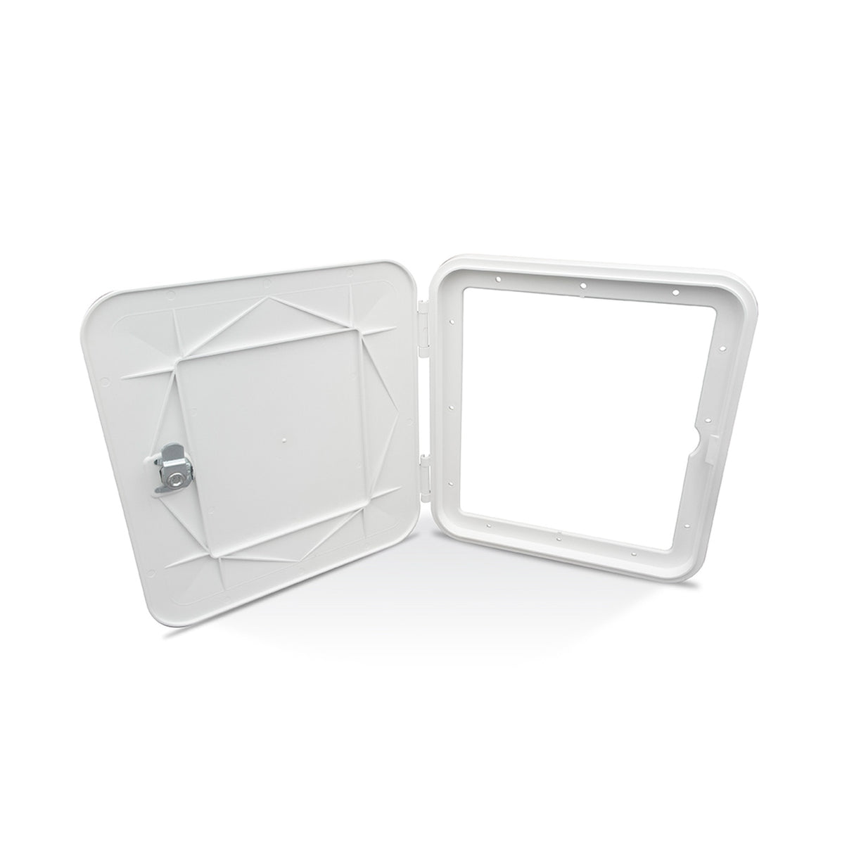 B&B Molders Multi-Purpose Access Hatch, Key Lock, Polar White : BBT-723-040-00057