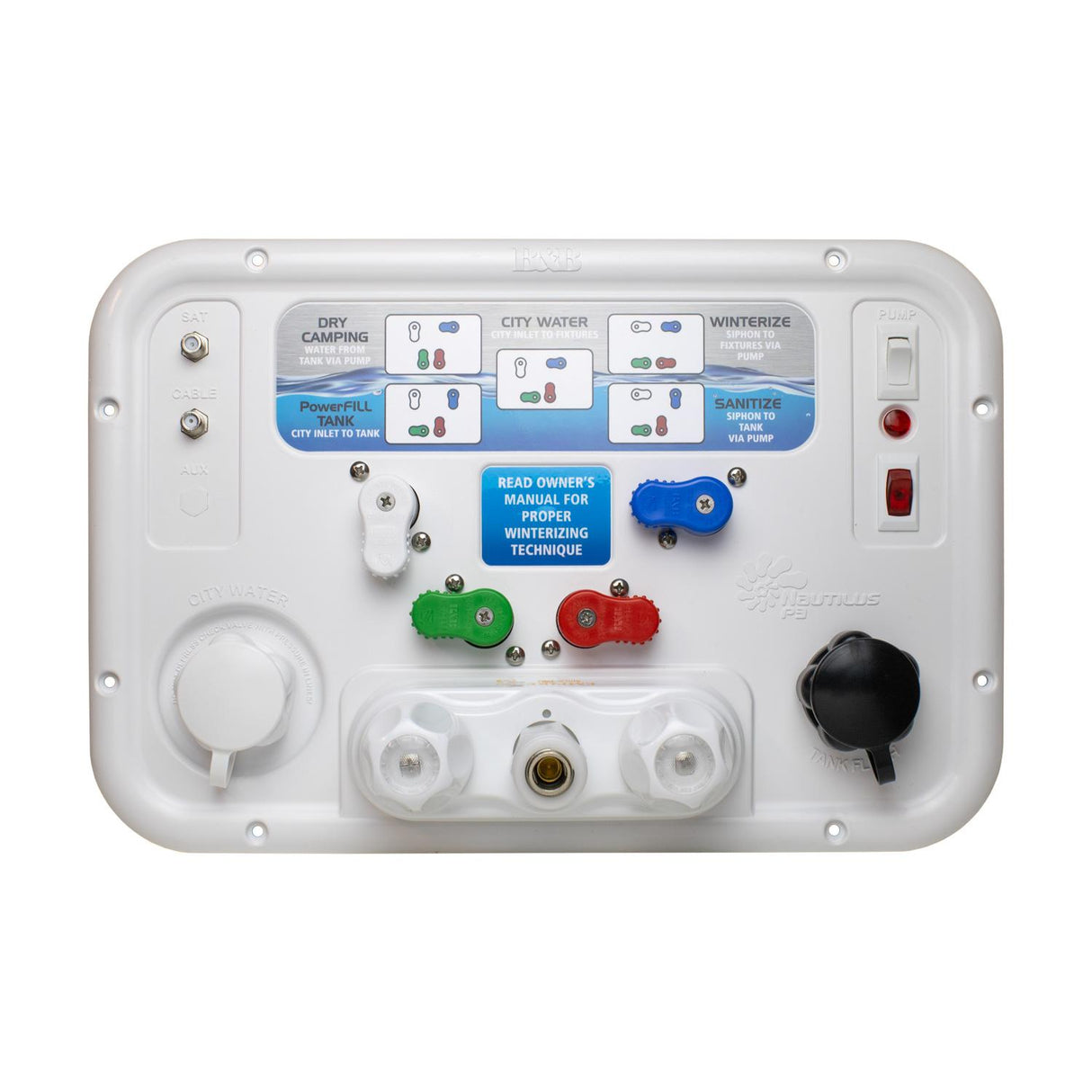 Nautilus P3 H2O System, 90 Degree, Polar White : BBT-94145