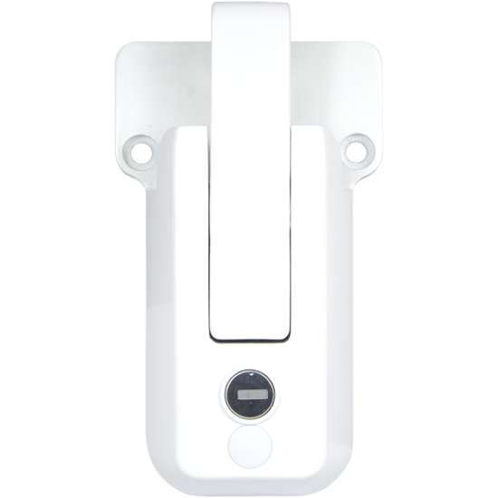 Global Link Pro Travel Trailer Bar Lock with Trim Cap, White Powder Coat : BL-65611-9009-1PK