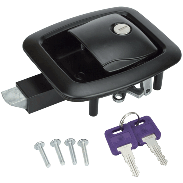 Global Link Versa Pro M Travel Trailer Baggage Lock, Southco Replacement, Black : BLL-50101-2006-1PK