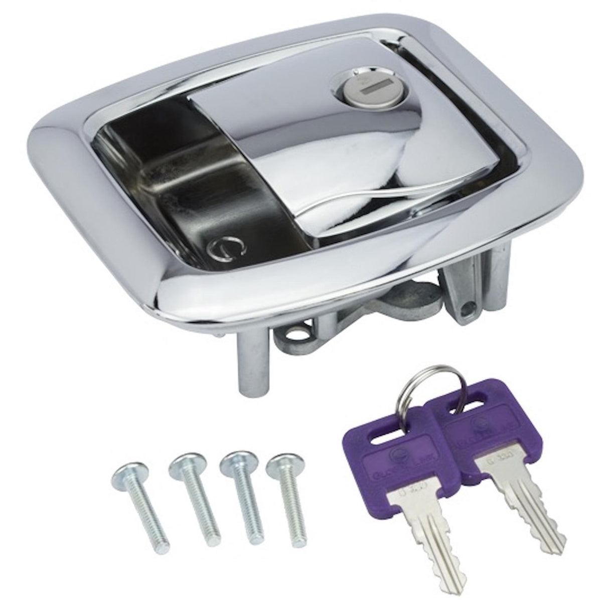 Global Link Versa Pro 2M Remote Style Travel Trailer Baggage Lock, Polished Chrome : BLL-50201-PC-1PK