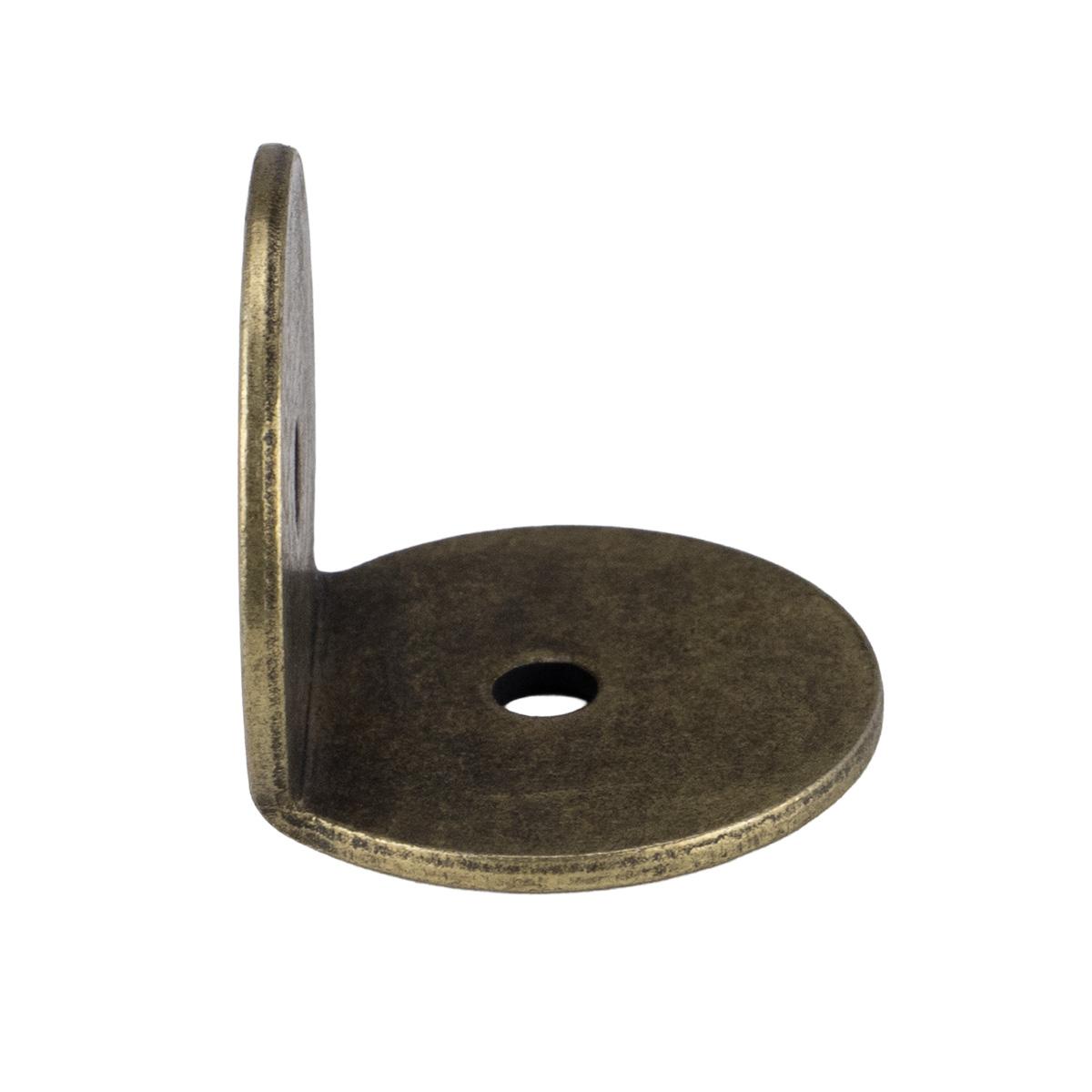 Global Link Round Corner Bracket, 1-1/8" Diameter, Antique English : CB-RD67-AE