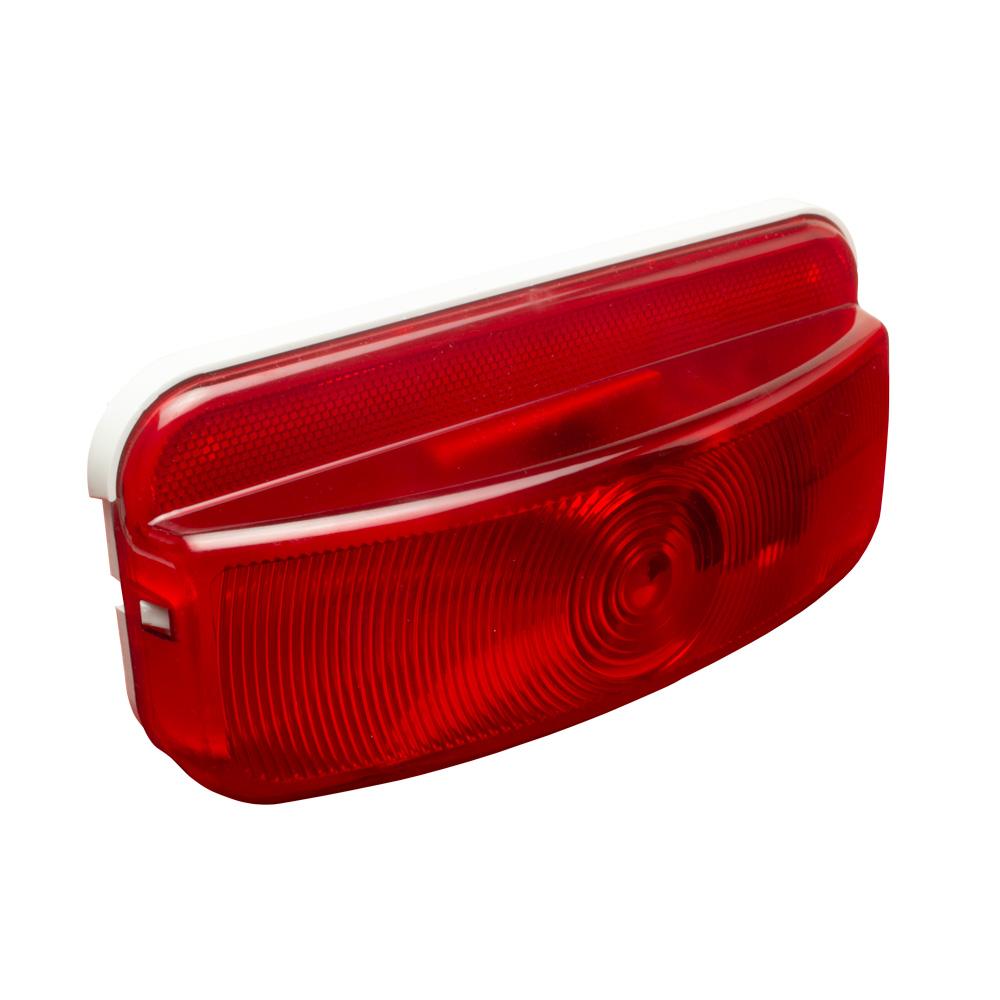Command Rectangle Incandescent Stop/Turn Light w/ White Base : CMD-003-81