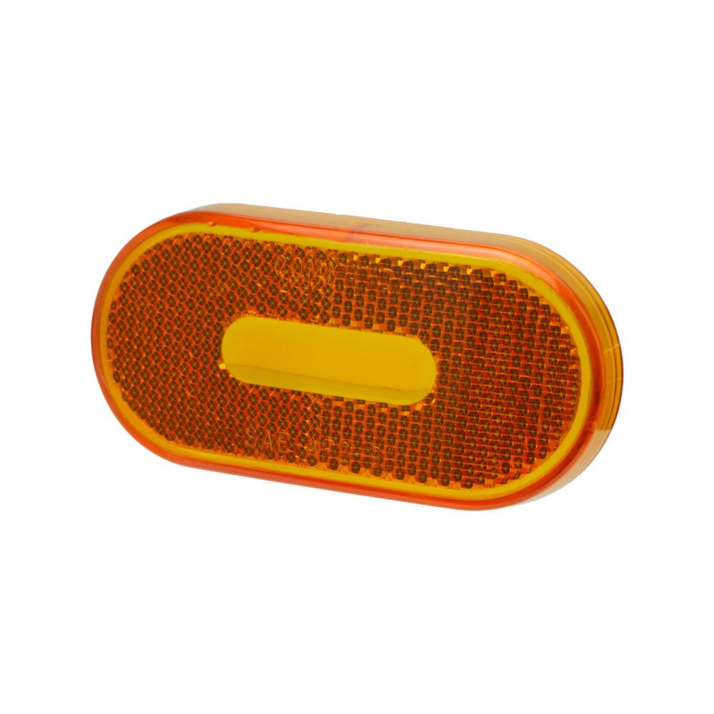 Command Rounded Rectangle Clearance Light Replacement Lens, Amber : CMD-89-121A