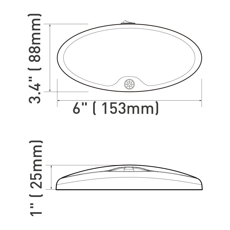 Dream Lighting LED RV Interior Motion Light With Switch/Cool White - 4000K : DL-0016048-C4-1PK