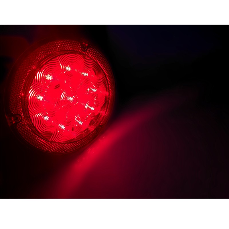 Dream Lighting LED Red Round Tail Light Combo : DL-3110501R-1PK