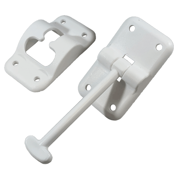 Global Link 3-1/2" T-Style Door Holdback, White : DRS-DH312-WHT