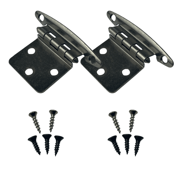 Pair of Global Link Free Swinging Cabinet Hinges, Antique Silver : H-C78-AS-2PK