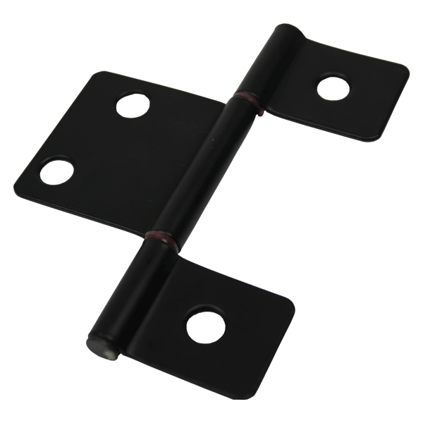 Global Link Oversized Three Leaf Non-Mortise Door Hinge, Matte Black : H-D1310-MB