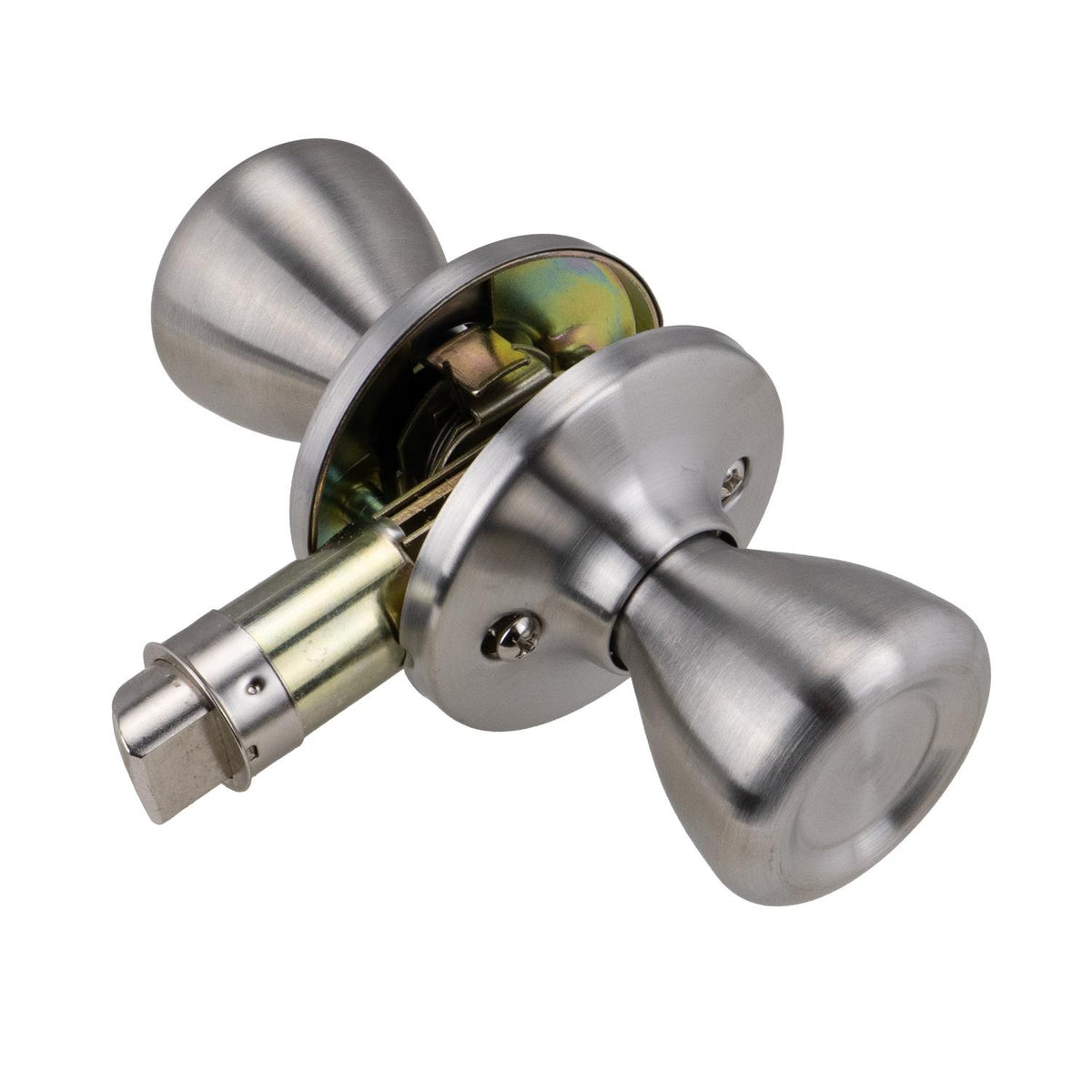Global Link RV Interior Passage Door Knob, Stainless Steel : LSK-C2-SS-1PK