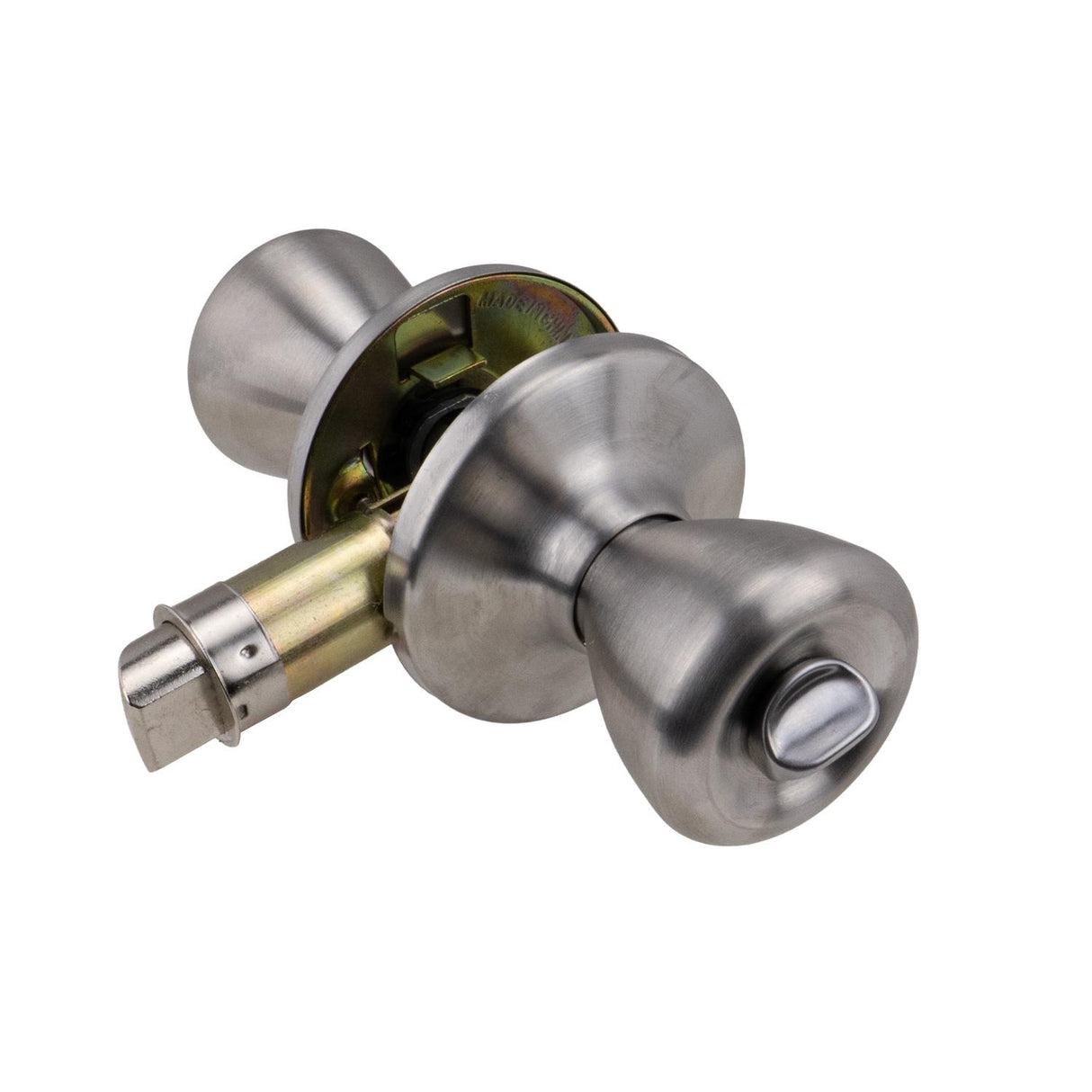 Global Link RV Interior Privacy Door Knob, Stainless Steel : LSK-C3-SS-1PK