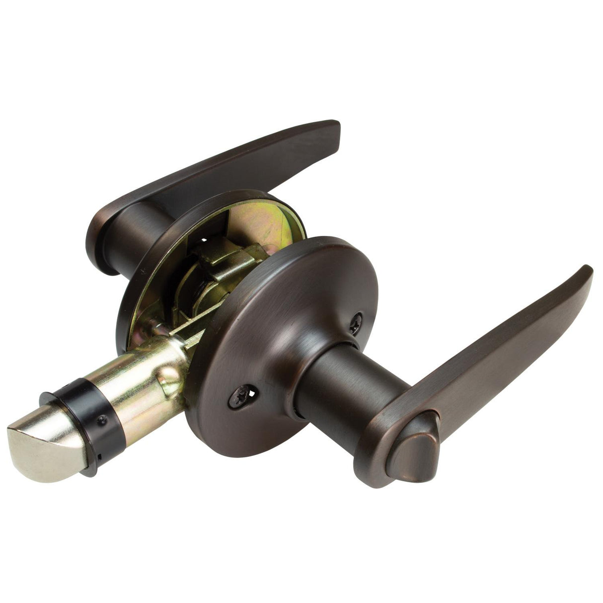 Global Link RV Interior Lever Style Privacy Lockset, Old World Bronze : LSL-707PV-OWB-1PK