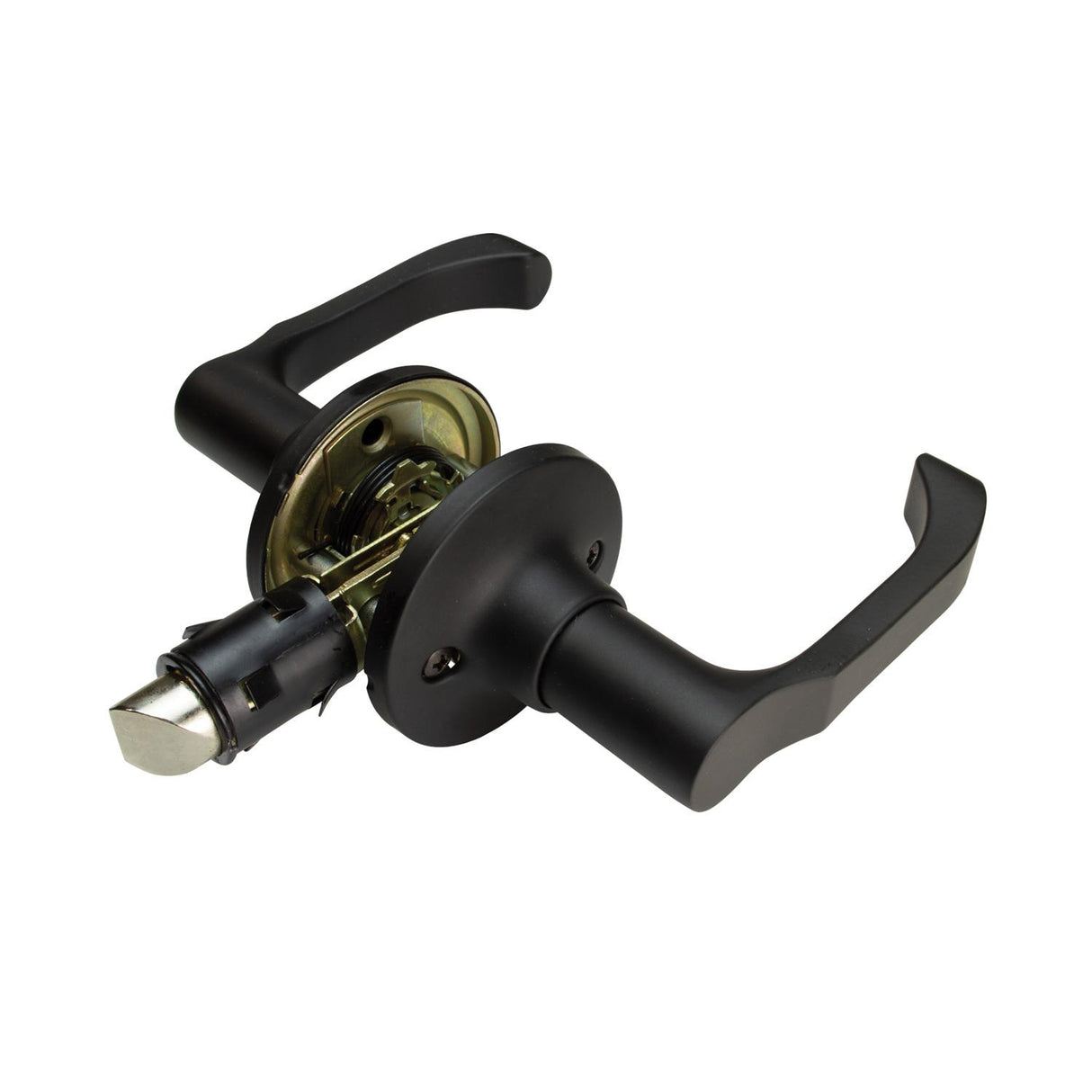 Global Link RV Interior Non-Locking Lever Set, Matte Black : LSL-806PS-MB