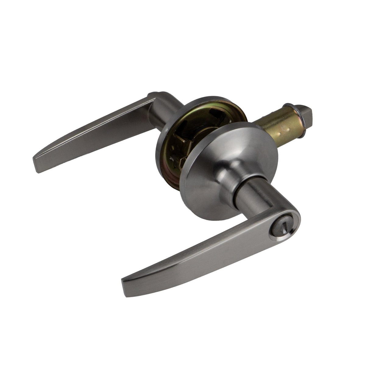 Global Link Aluminum RV Interior Lever Style Privacy Lockset, Brushed Satin Nickel : LSL-909PVAL-BSN