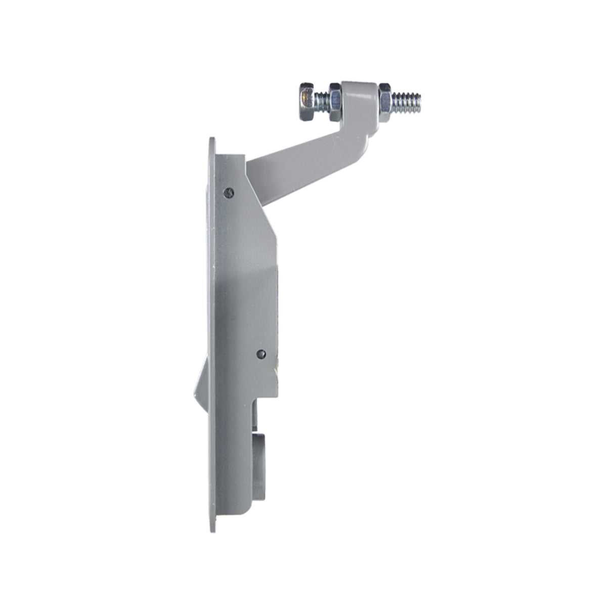 PL-LSN-10206-3000 Non-Locking Pivot Latch, Long Body, Long Arm, Silver Powder Coat : PL-LSN-10206-3000