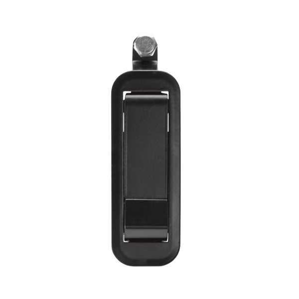 Global Link Pivot Latch, Short Body, Long Arm, Non-Locking, Black Powder Coat : PL-SLN-10205-2006