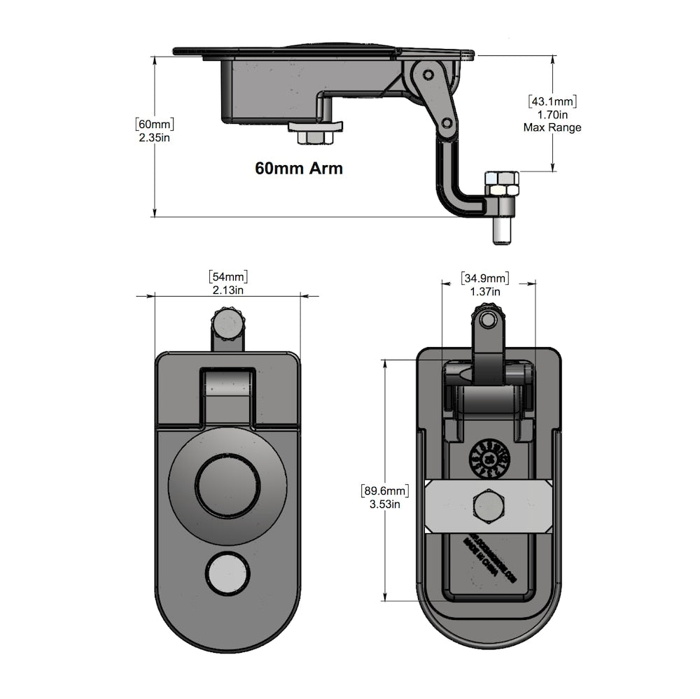 Global Link RV CLW Pro Waterproof Compression Latch, Replacement for Southco CH502, Black : PLLW-C5601-2006-1PK