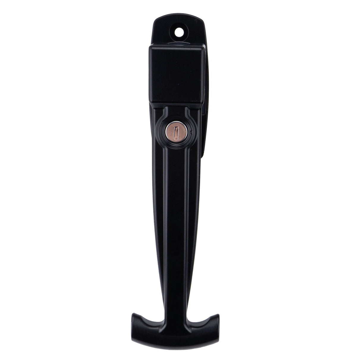 Global Link Ramp Door Compression Latch, G391 Cylinder Installed, No Key, Black Powder Coat : RDCL-850-2006