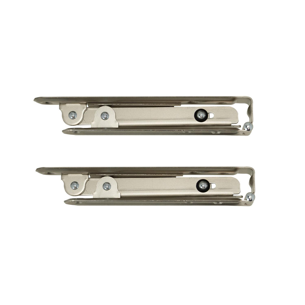 Pair of Global Link Folding Shelf Brackets, 50 lb Capacity, Satin Nickel : SH-FB8X8-SN-2PK