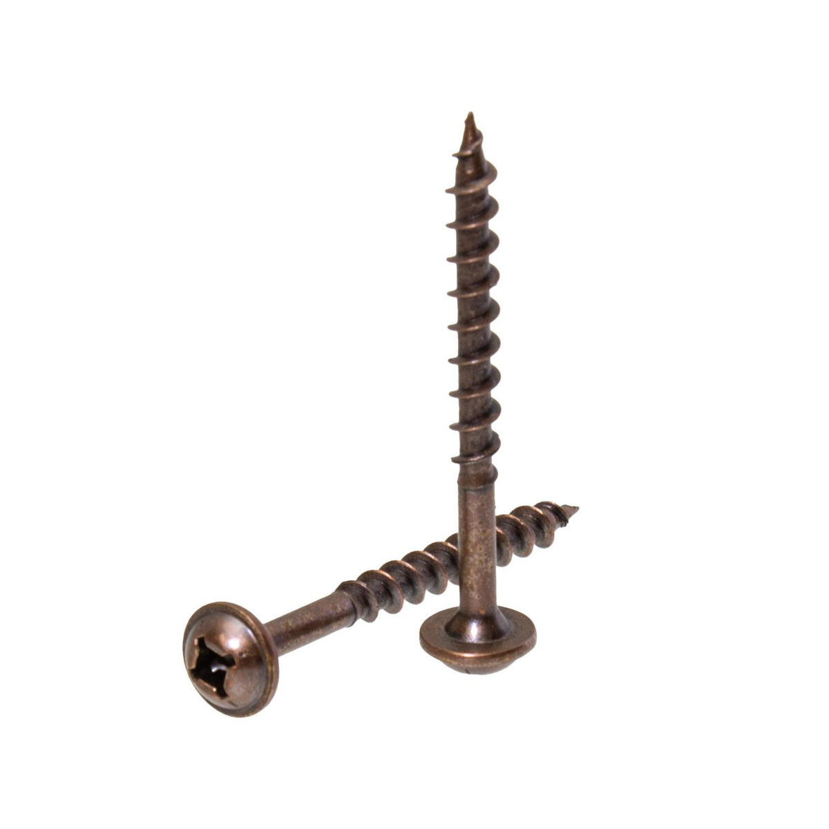 500 Pack - #8-9 x 1 3/4 Round Washer, Quad, 2/3 Deep Thread-Statuary Bronze : SP-8134RWQ23DTSB-500
