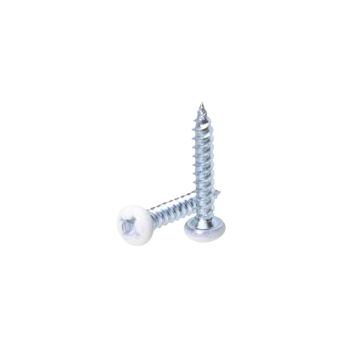 500 Pack - #8 x 1" Pan, Quad, Fast Thread - White : SP-81PQF9000-500