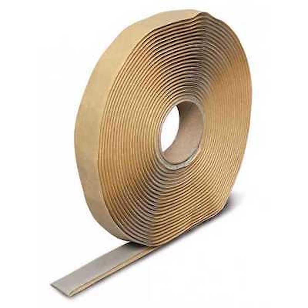 Butyl (Putty) Tape 50 Foot Roll, Waterproof, Gray : TAPE-B1834-GRAY