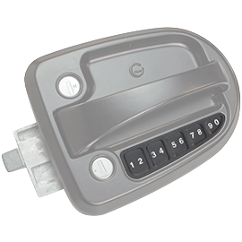 Global Link Ultra Pro ES Bluetooth Travel Trailer Entrance Lock, Black Powder Coat : TTLBT-46160B-2006-1PK