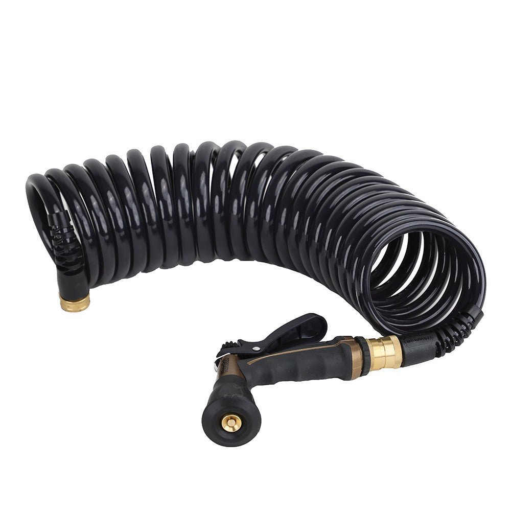 HoseCoil Commercial Pilot PRO 25 Hose Kit wBoat Bumper Metal Body Nozzle CPP2501K