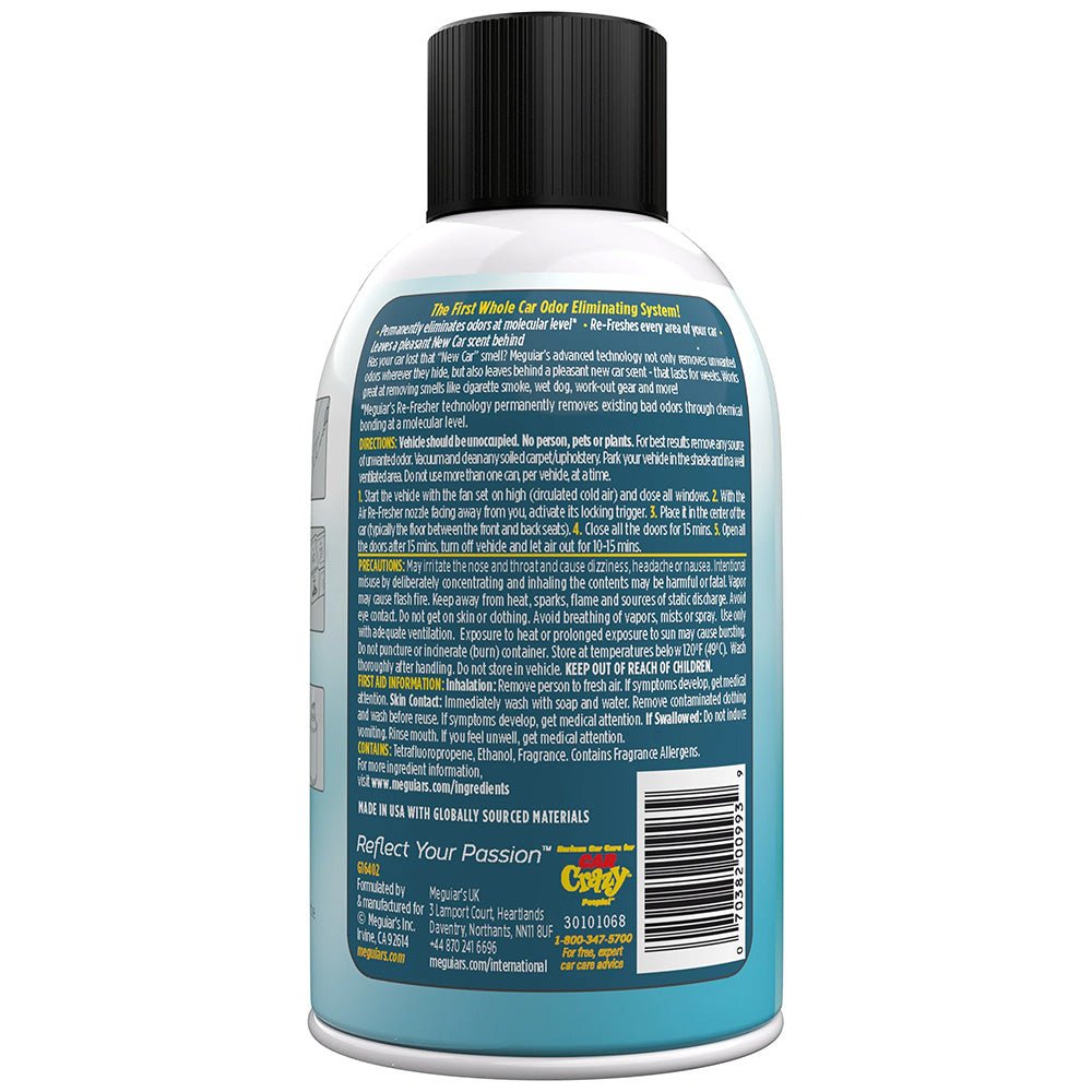 Meguiars Whole Car Air Refresher Odor Eliminator New Car Scent G16402