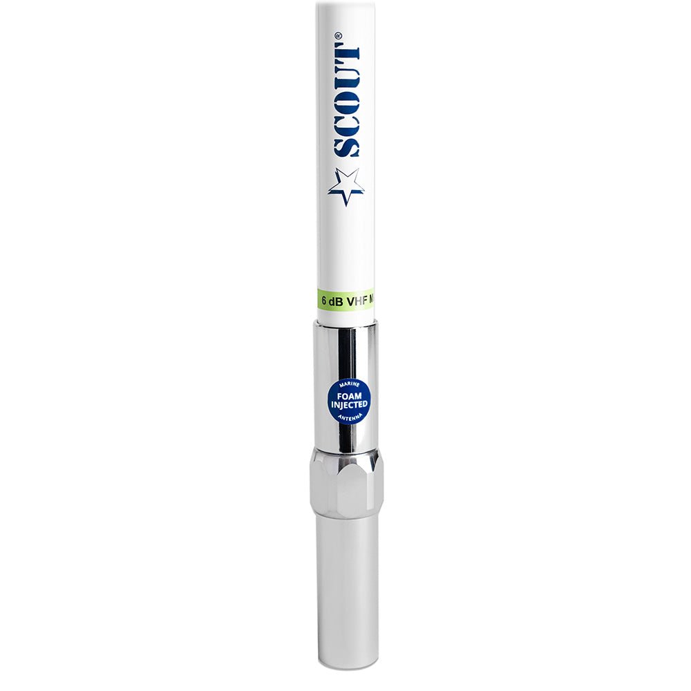 Scout 8 QuickFit White VHF Antenna w5M Cable FME Quick 6 Foam Filled 6db Solid Brass Copper Element PF AN NVHF00040T