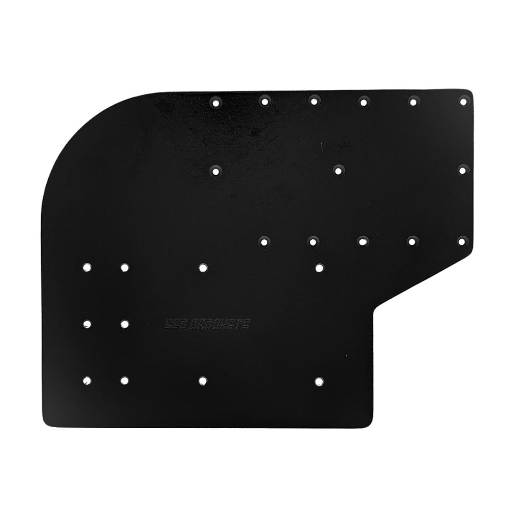 Sea Brackets Large Offset Trolling Motor Plate fMinn Kota Quest Black SEA2305BLK